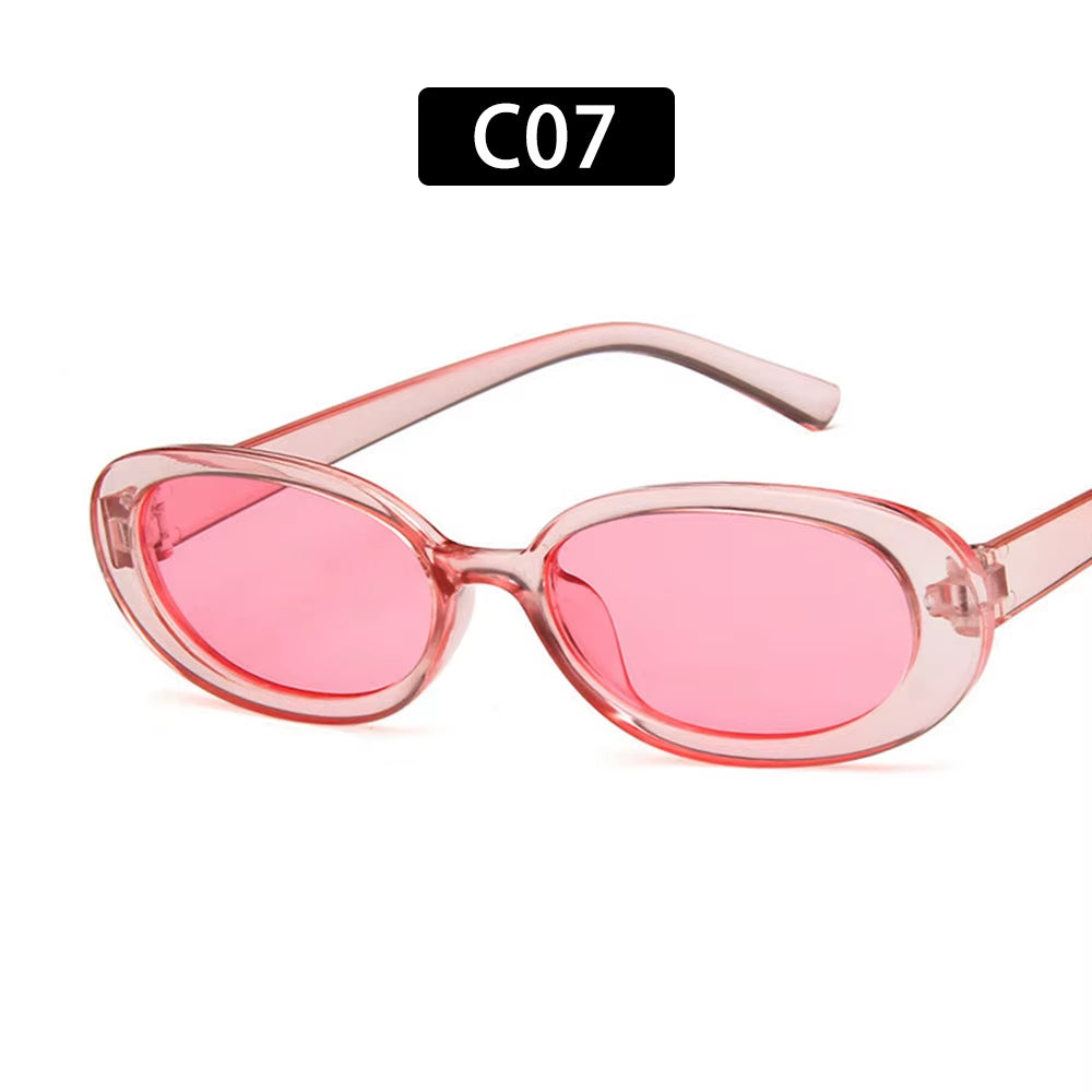 1 PC Retro Sunglasses for Women Small Oval Frame Sun Glasses Fashion Shades Polarized Eyewear UV400 Sunglasses