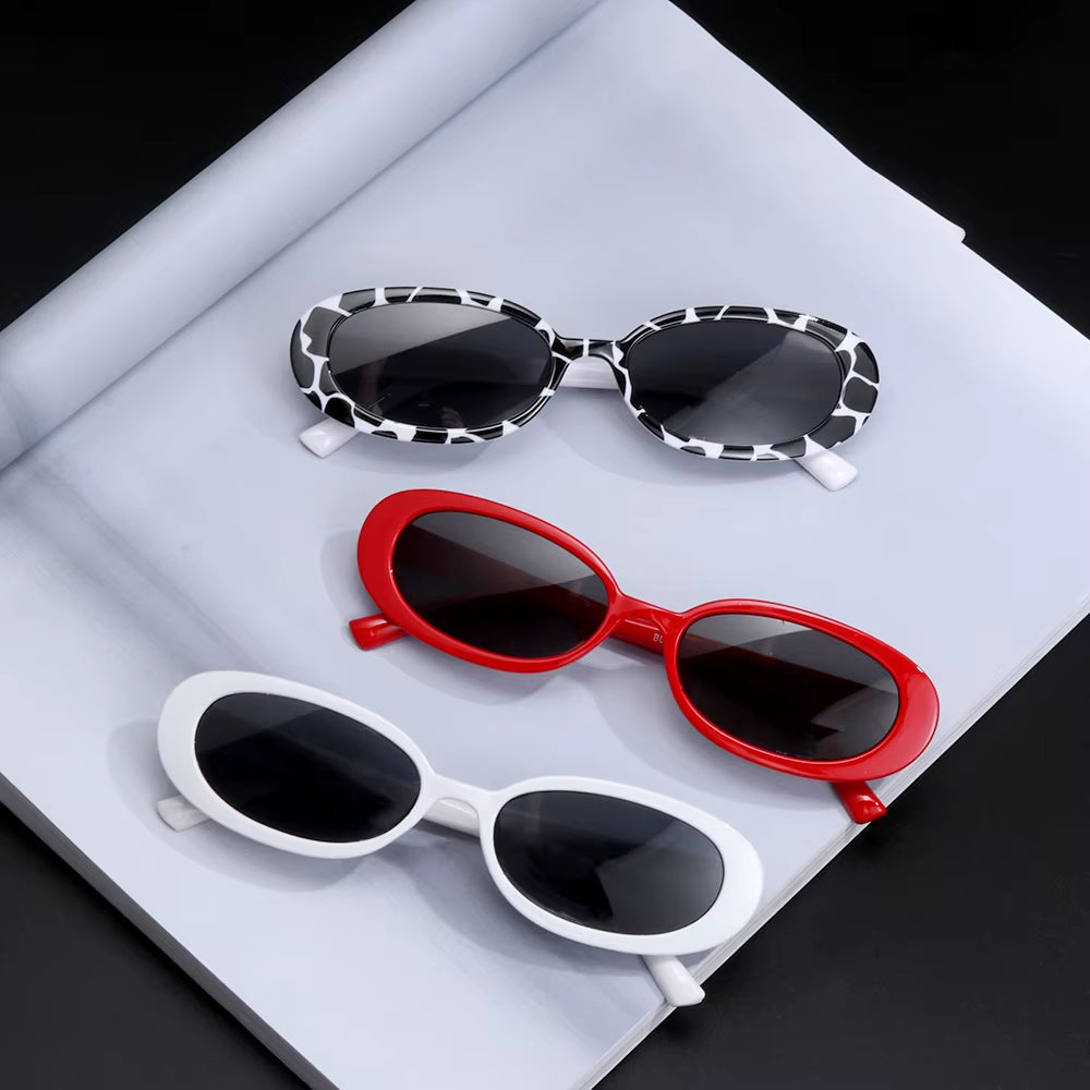 1 PC Retro Sunglasses for Women Small Oval Frame Sun Glasses Fashion Shades Polarized Eyewear UV400 Sunglasses