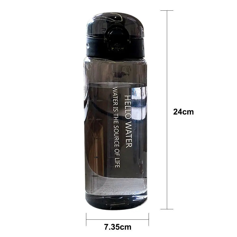 Sports Transparent Water Bottle 780Ml Portable Gym Travel Clear Leakproof Drinking Bottle Frosted Bottle