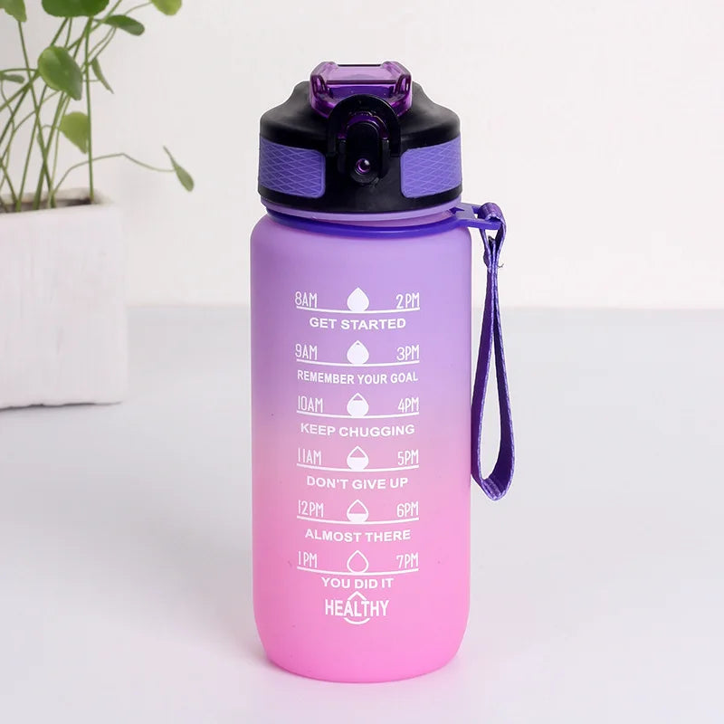 600Ml Outdoor Fitness Colorful Space Bottle Portable Bounce Lid Men Women Sport Water Bottle Cup