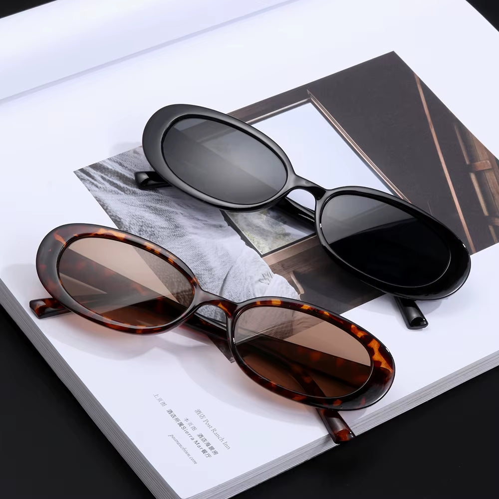 1 PC Retro Sunglasses for Women Small Oval Frame Sun Glasses Fashion Shades Polarized Eyewear UV400 Sunglasses