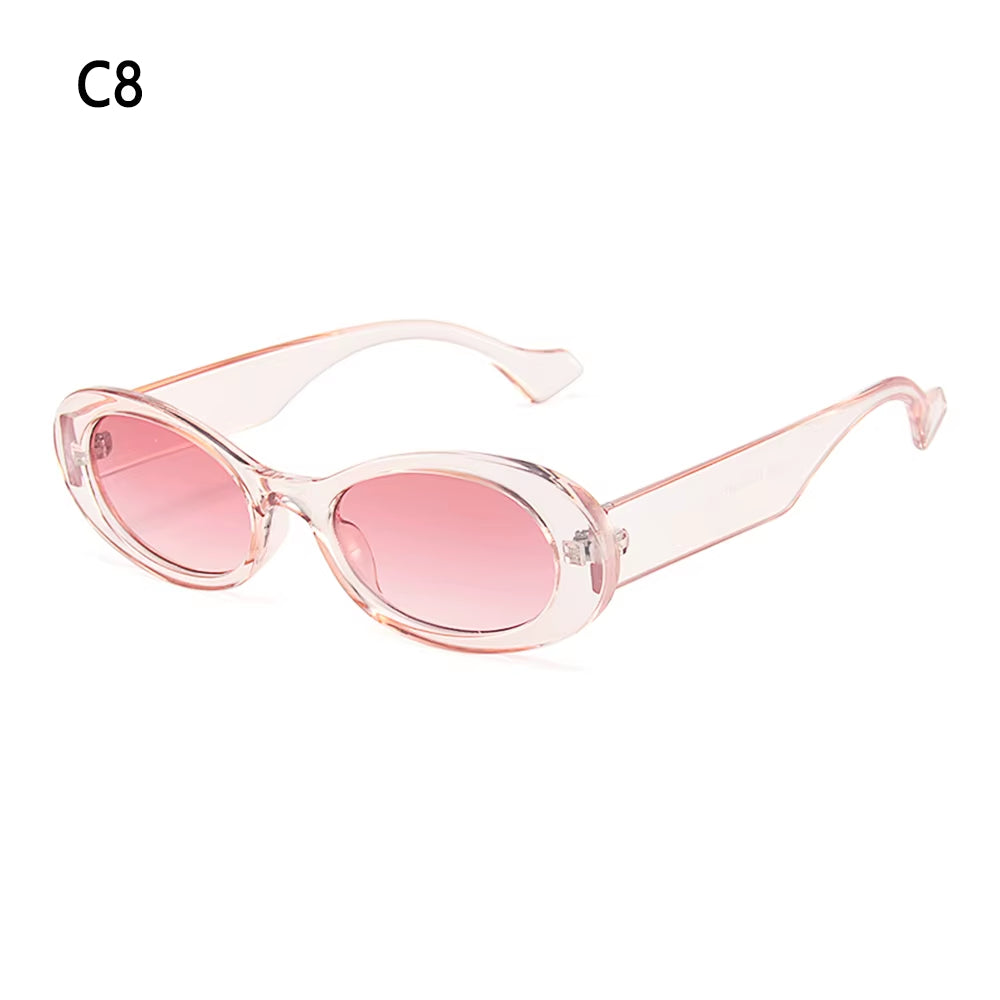 1 PC Retro Sunglasses for Women Small Oval Frame Sun Glasses Fashion Shades Polarized Eyewear UV400 Sunglasses