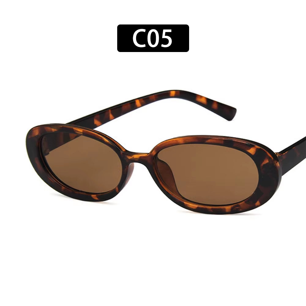 1 PC Retro Sunglasses for Women Small Oval Frame Sun Glasses Fashion Shades Polarized Eyewear UV400 Sunglasses
