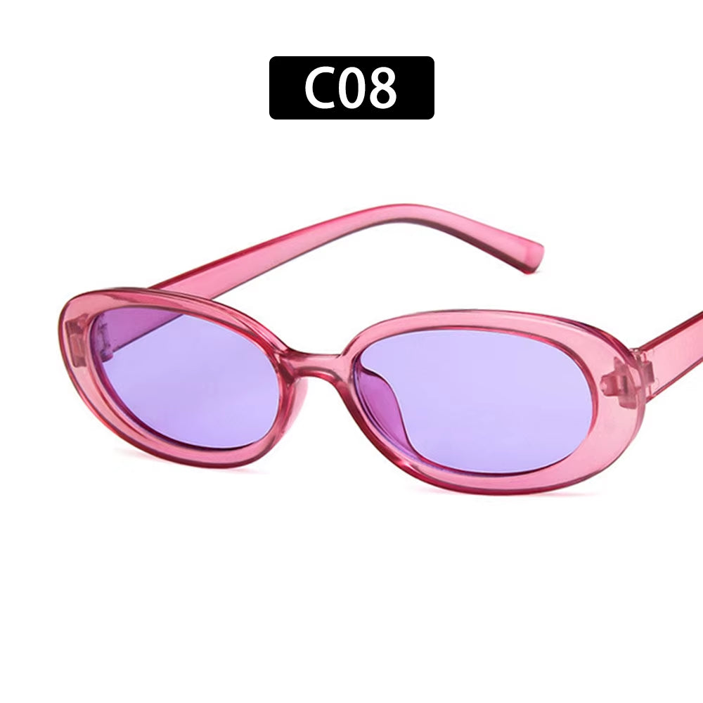 1 PC Retro Sunglasses for Women Small Oval Frame Sun Glasses Fashion Shades Polarized Eyewear UV400 Sunglasses