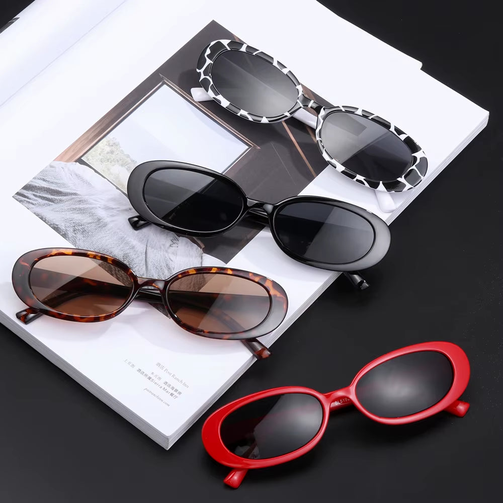1 PC Retro Sunglasses for Women Small Oval Frame Sun Glasses Fashion Shades Polarized Eyewear UV400 Sunglasses
