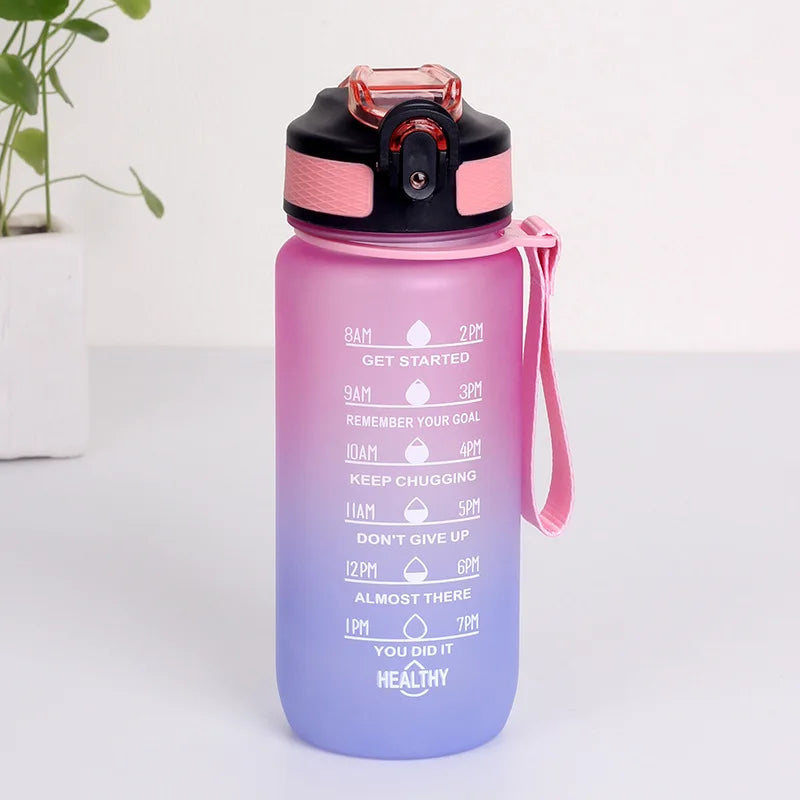 600Ml Outdoor Fitness Colorful Space Bottle Portable Bounce Lid Men Women Sport Water Bottle Cup