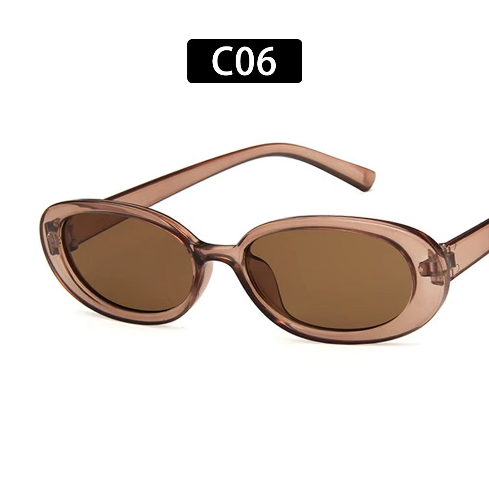 1 PC Retro Sunglasses for Women Small Oval Frame Sun Glasses Fashion Shades Polarized Eyewear UV400 Sunglasses