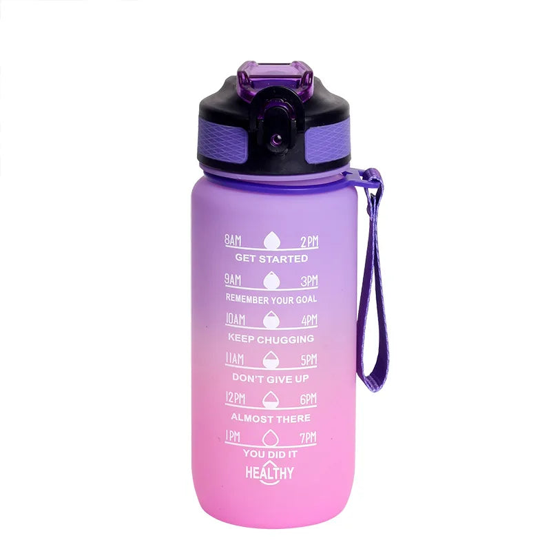 600Ml Outdoor Fitness Colorful Space Bottle Portable Bounce Lid Men Women Sport Water Bottle Cup