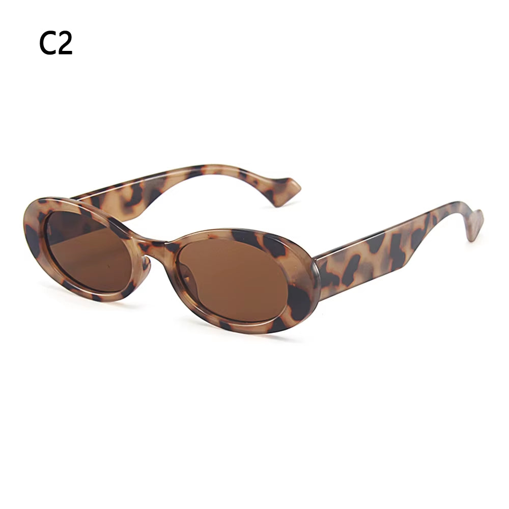 1 PC Retro Sunglasses for Women Small Oval Frame Sun Glasses Fashion Shades Polarized Eyewear UV400 Sunglasses