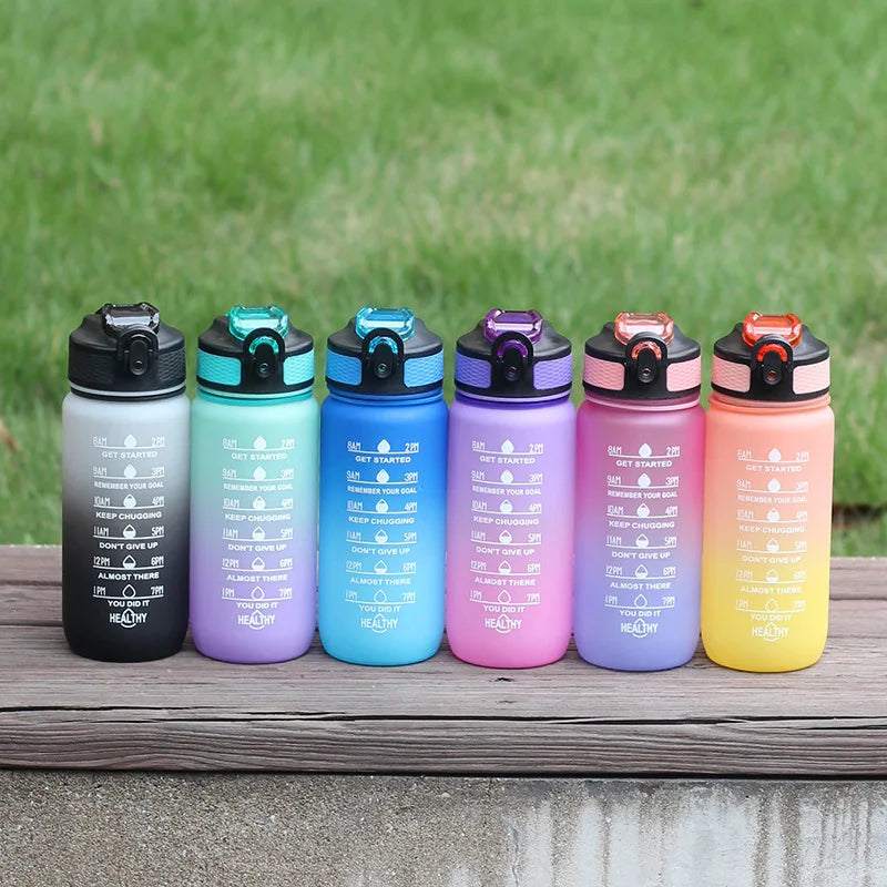 600Ml Outdoor Fitness Colorful Space Bottle Portable Bounce Lid Men Women Sport Water Bottle Cup