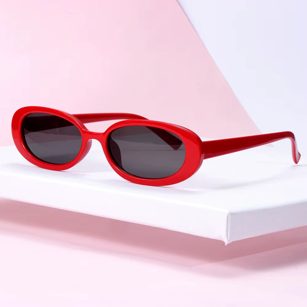 1 PC Retro Sunglasses for Women Small Oval Frame Sun Glasses Fashion Shades Polarized Eyewear UV400 Sunglasses