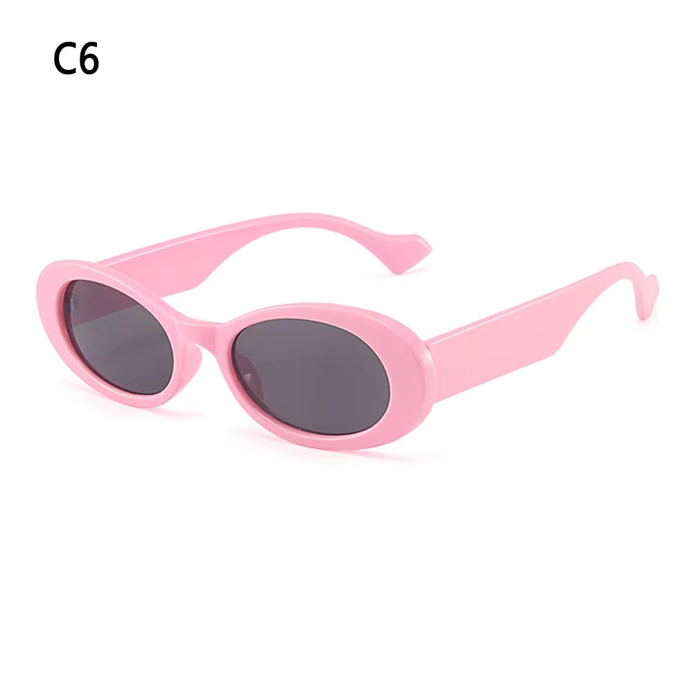 1 PC Retro Sunglasses for Women Small Oval Frame Sun Glasses Fashion Shades Polarized Eyewear UV400 Sunglasses
