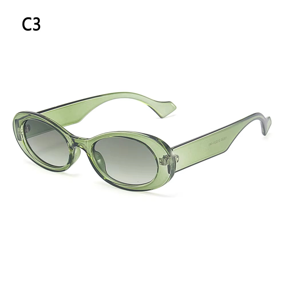 1 PC Retro Sunglasses for Women Small Oval Frame Sun Glasses Fashion Shades Polarized Eyewear UV400 Sunglasses