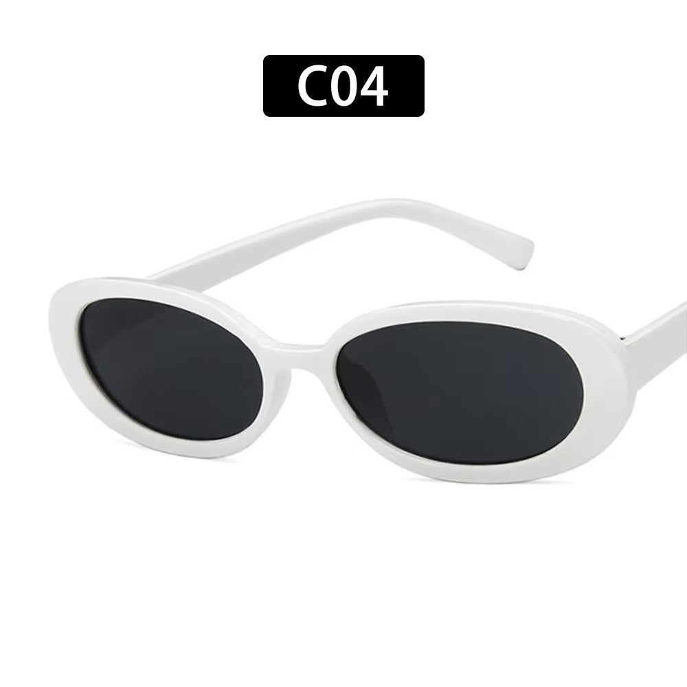 1 PC Retro Sunglasses for Women Small Oval Frame Sun Glasses Fashion Shades Polarized Eyewear UV400 Sunglasses