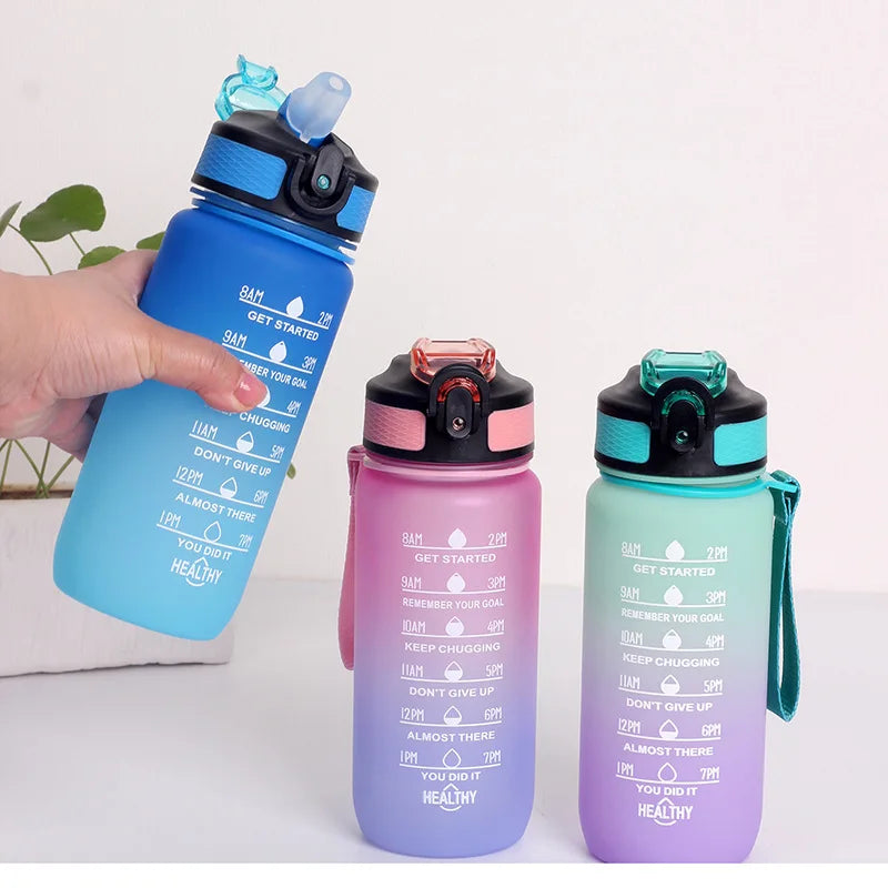600Ml Outdoor Fitness Colorful Space Bottle Portable Bounce Lid Men Women Sport Water Bottle Cup