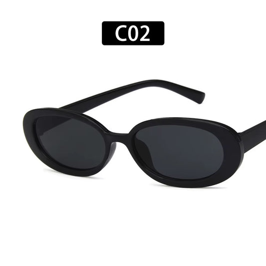 1 PC Retro Sunglasses for Women Small Oval Frame Sun Glasses Fashion Shades Polarized Eyewear UV400 Sunglasses
